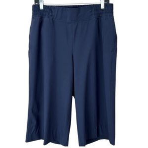 CALIA BY CARRIE UNDERWOOD JOURNEY WIDE LEG CAPRI GYM ACTIVEWEAR CROP PANT NAVY